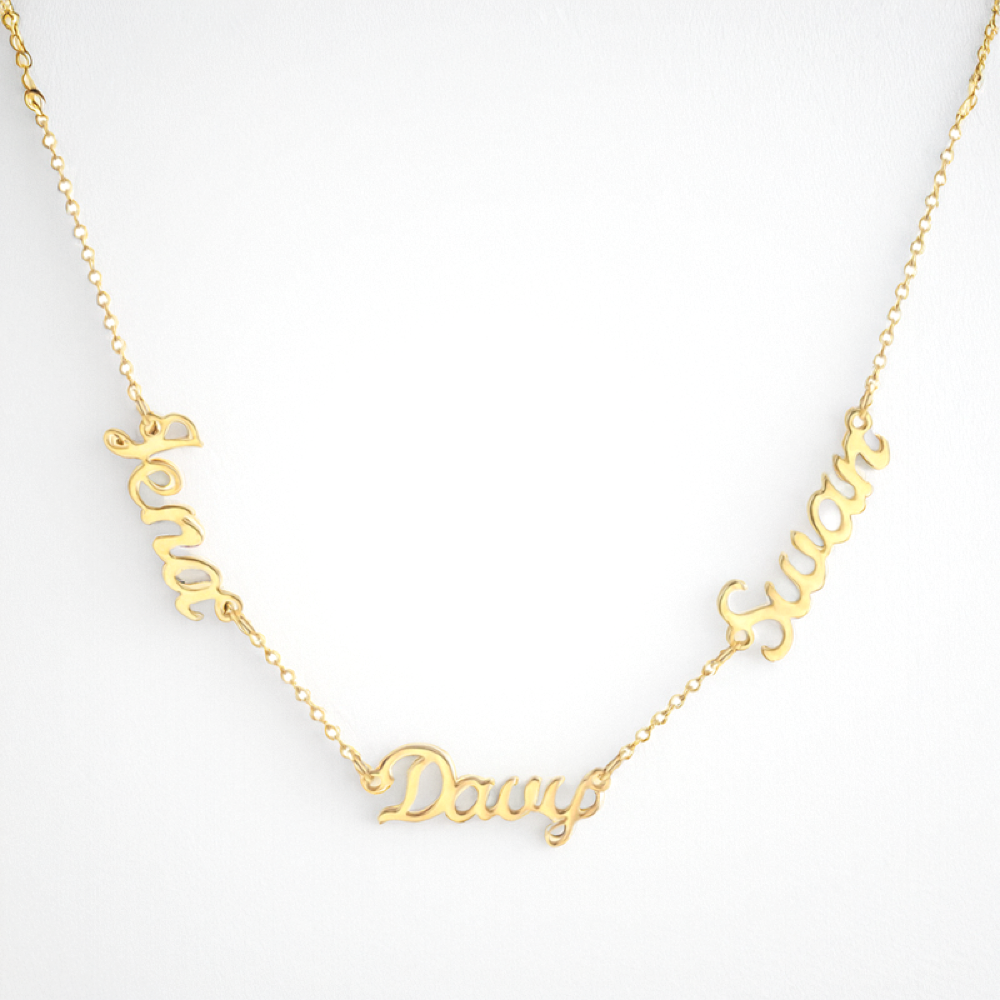 Handcrafted Multiple Name Necklace