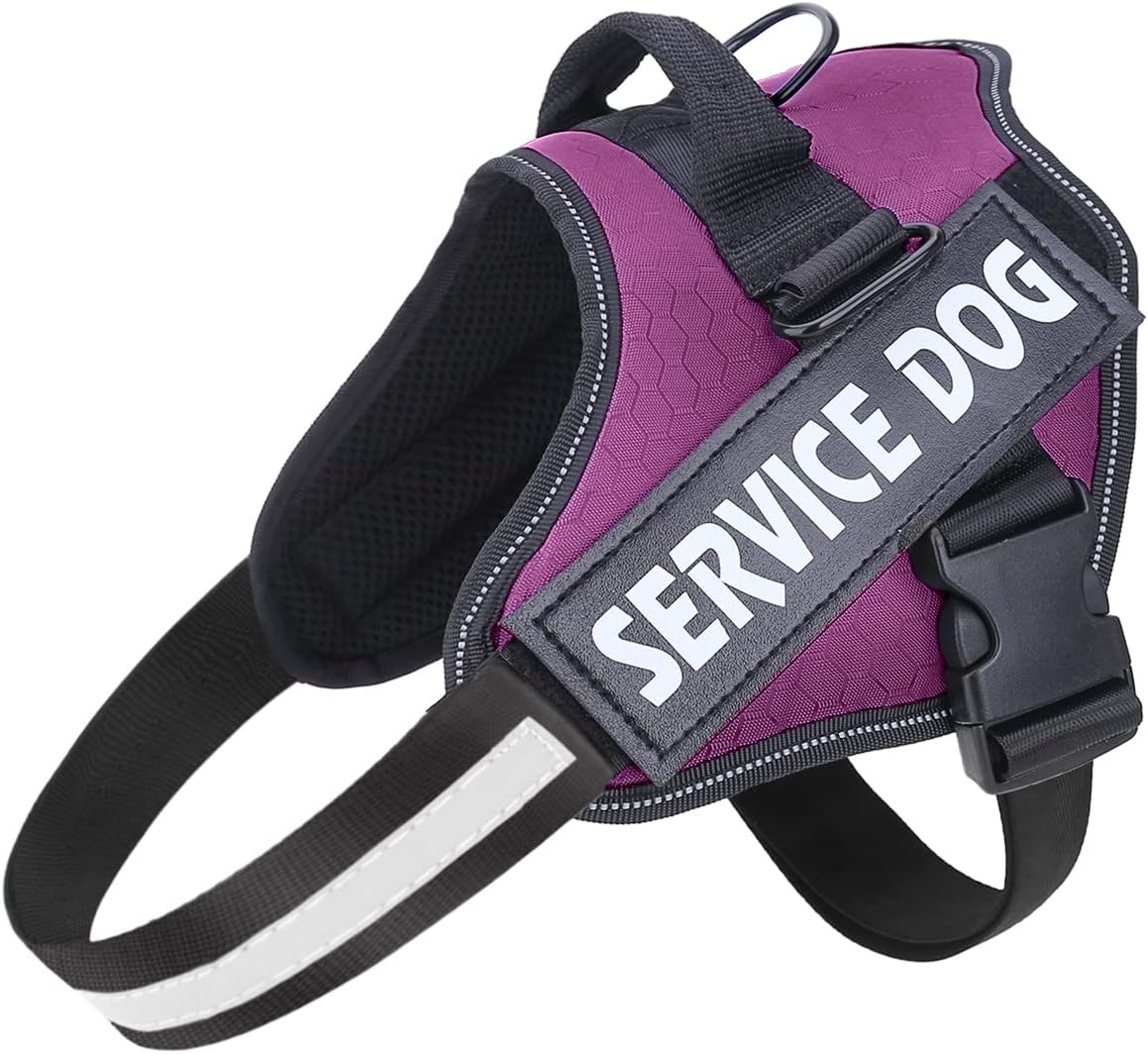 Dog Harness, No Pull Easy On and Off Pet Vest Harness, 3M Reflective Breathable & Easy Adjust Pet Halters with Nylon Handle - No More Tugging or Choking for Small Medium Large Dogs