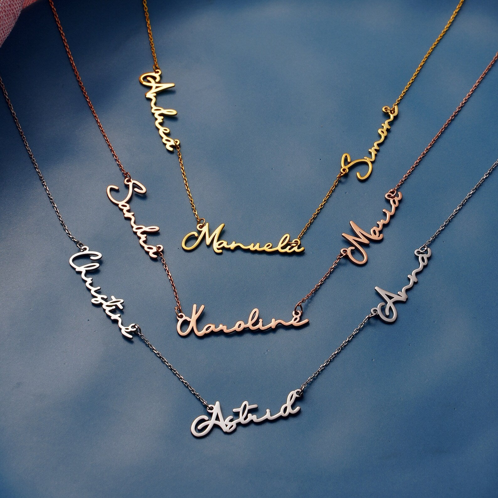 Handcrafted Multiple Name Necklace